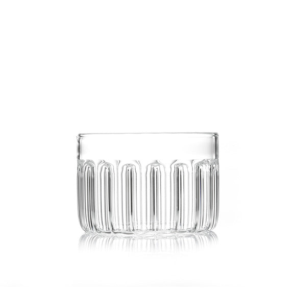 Designer glass bowl for candies or nuts by Felicia Ferrone.