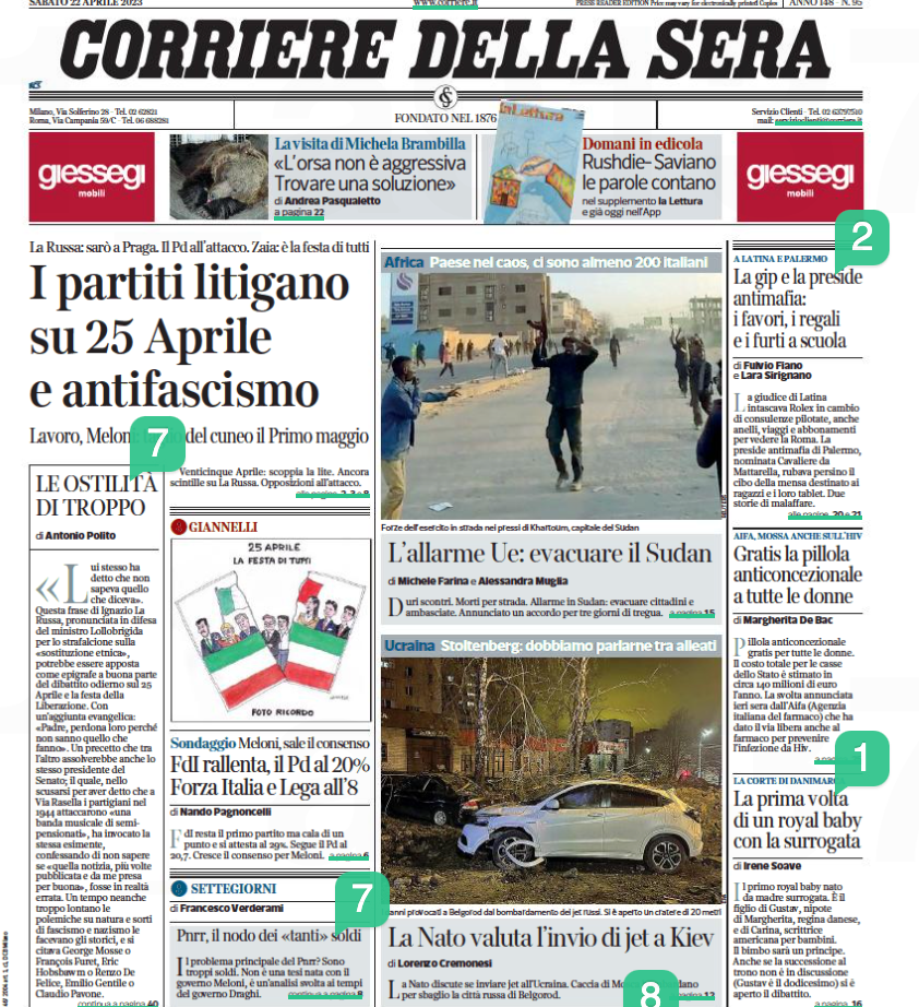 Corriere della Sera - 4/22/23