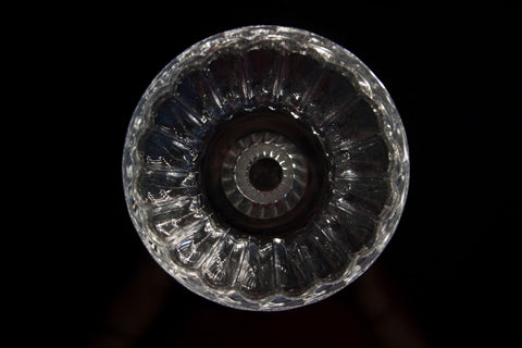 Margot Collection glassware is maximalist designer glassware with intricate detail.