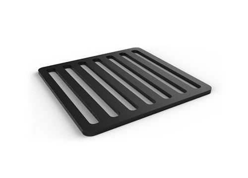 Black trivet inspired by the streets of Italy.